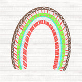 Gingerbread rainbow PNG Download