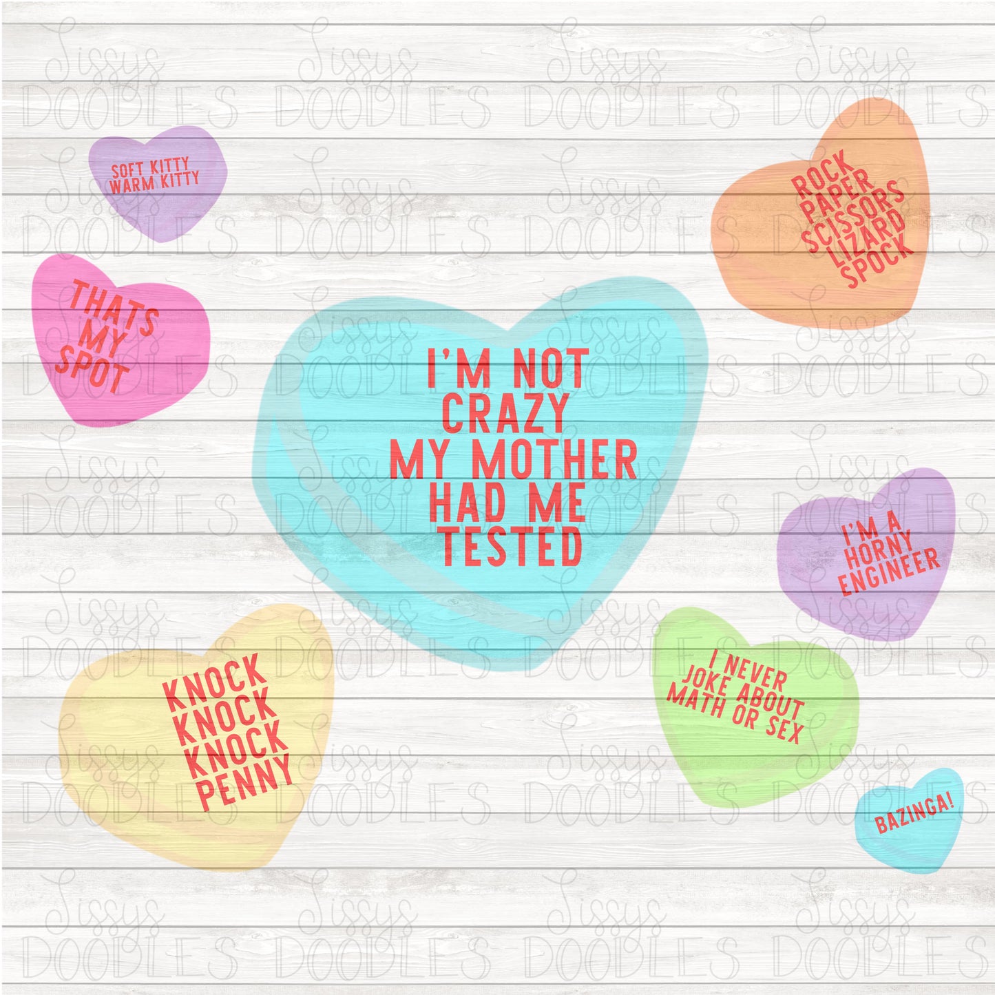 Candy hearts BUNDLE PNG Download