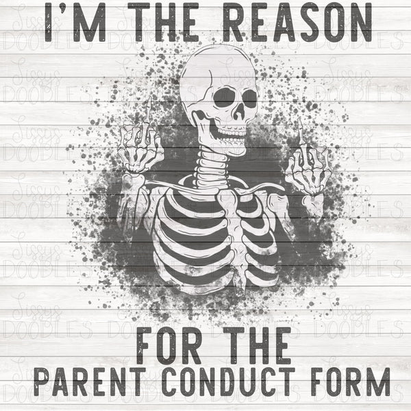 I’m the reason for the parent conduct form PNG Download