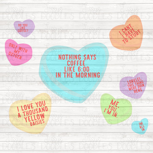 Gilmore Girls Candy Hearts PNG Download