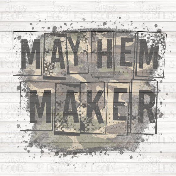 Mayhem Maker Camo PNG Download