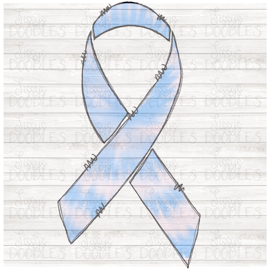 Prostate Cancer Tie Dye ribbon PNG Download