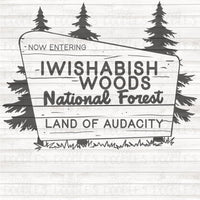 National Forest IWISHABISH PNG Download SINGLE COLOR