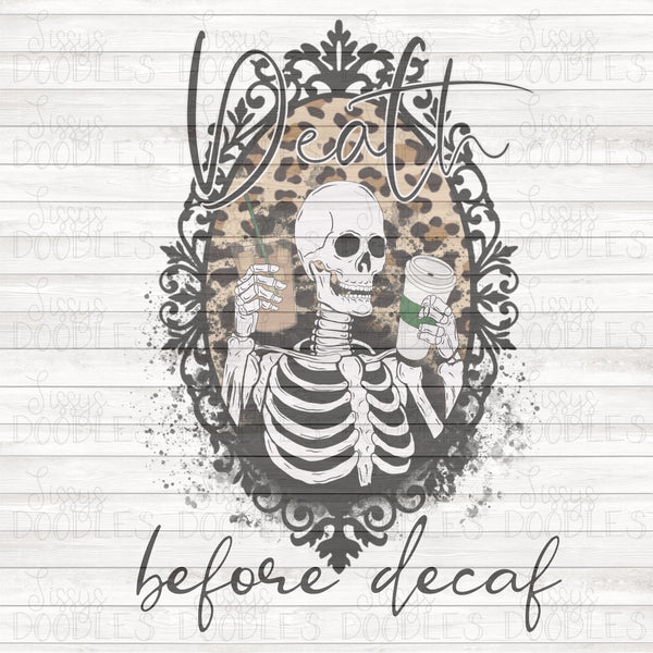 Death before decaf PNG Download