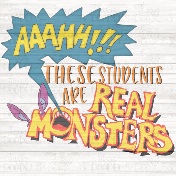 Ahh! These students are real monsters PNG Download