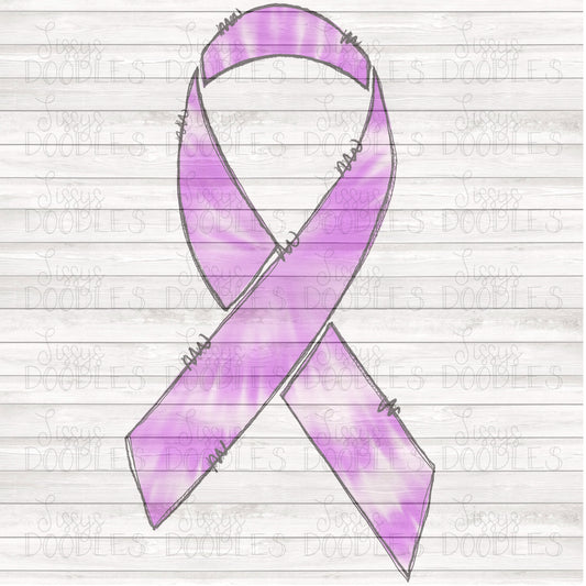 Pancreatic Cancer Tie Dye ribbon PNG Download