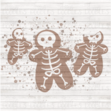 Gingerbread Skeletons PNG Download