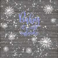 Baby it's cold outside Tumbler PNG Download