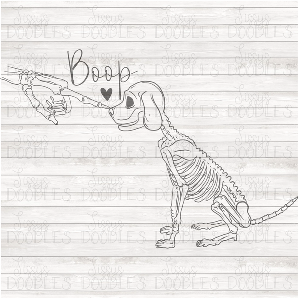 Boop Skellie Dog PNG Download