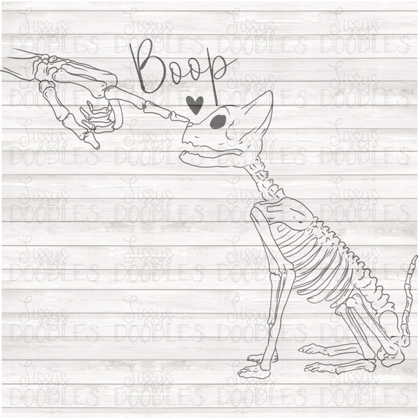 Boop Skellie Cat PNG Download