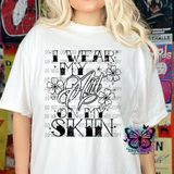 I wear my art on my skin PNG Download
