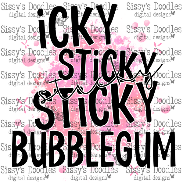 Icky Sticky Bubblegum Pink PNG Download