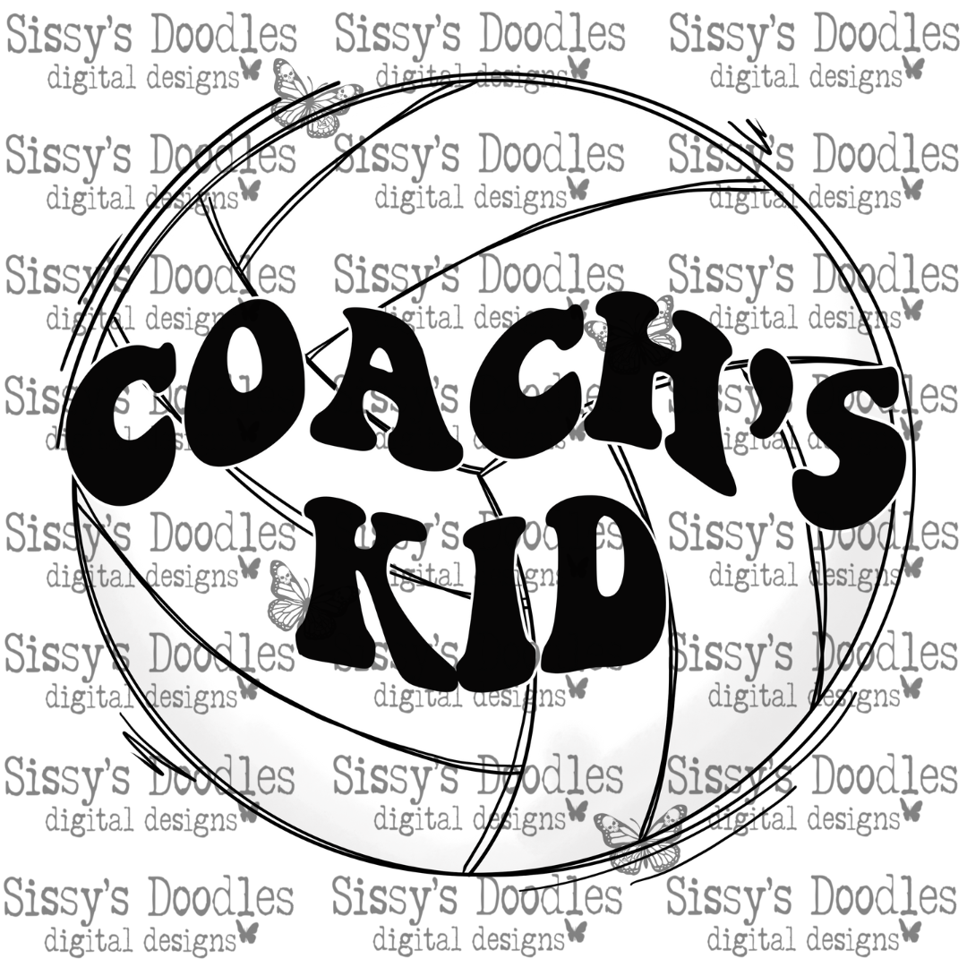 Volleyball Coach's Kid PNG Download