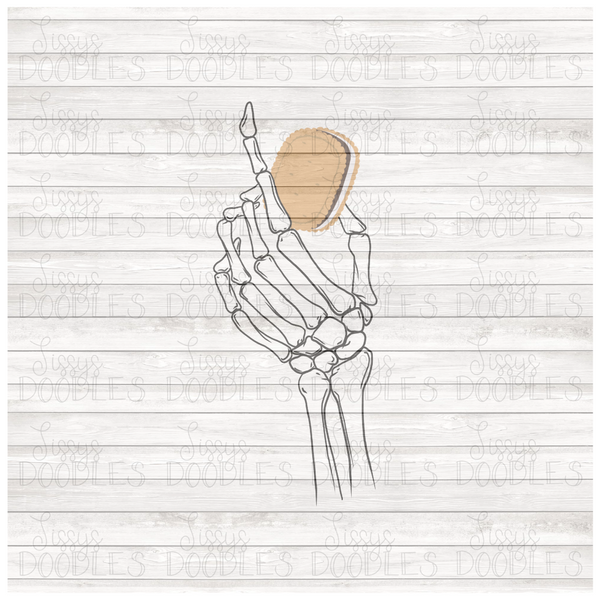 Cookie Skellie Hand S'mores PNG Download