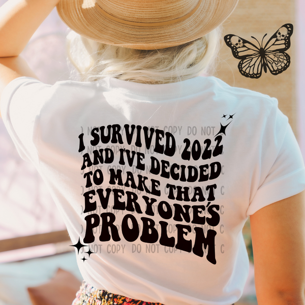 I survived 2022 and I've decided to make that everyone's problem PNG Download