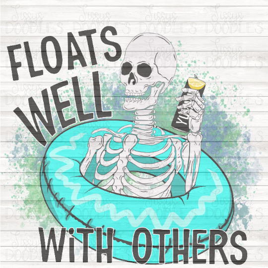 Floats Well with Others Alcohol PNG Download