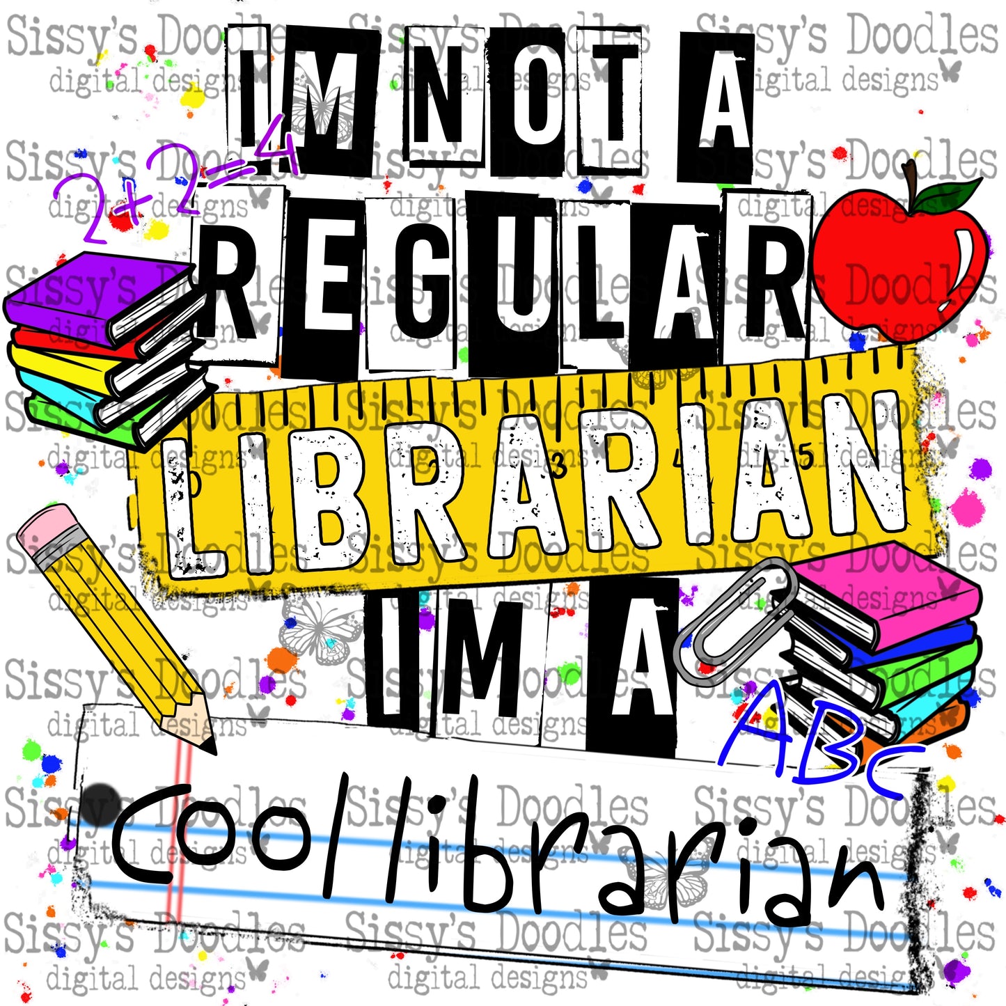 I’m not a regular Librarian, I’m a cool Librarian PNG Download