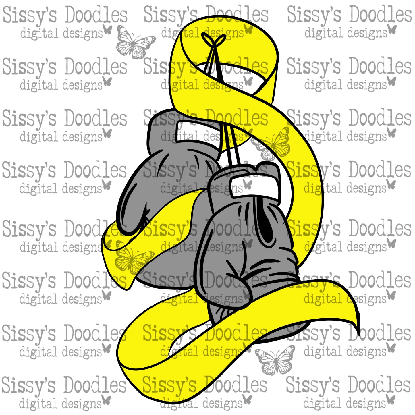 Yellow Boxing Gloves PNG Download