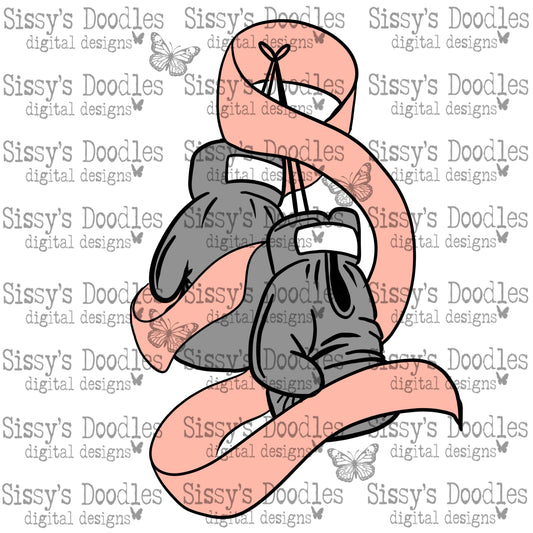 Peach Boxing Gloves PNG Download