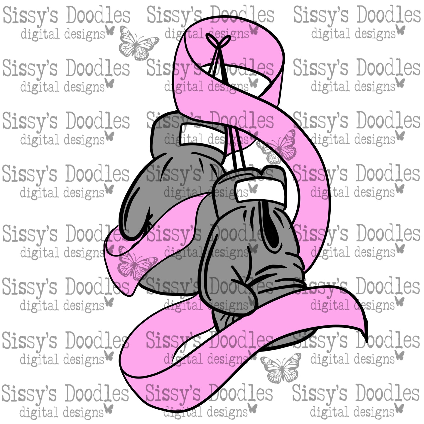 Pink Boxing Gloves PNG Download