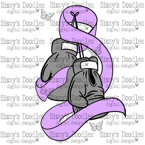Periwinkle Boxing Gloves PNG Download