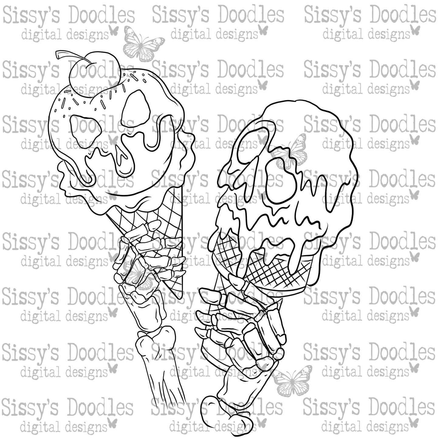 Skellie ice cream PNG DOWNLOAD