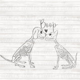 Boop Skellie Dog and Cat PNG Download