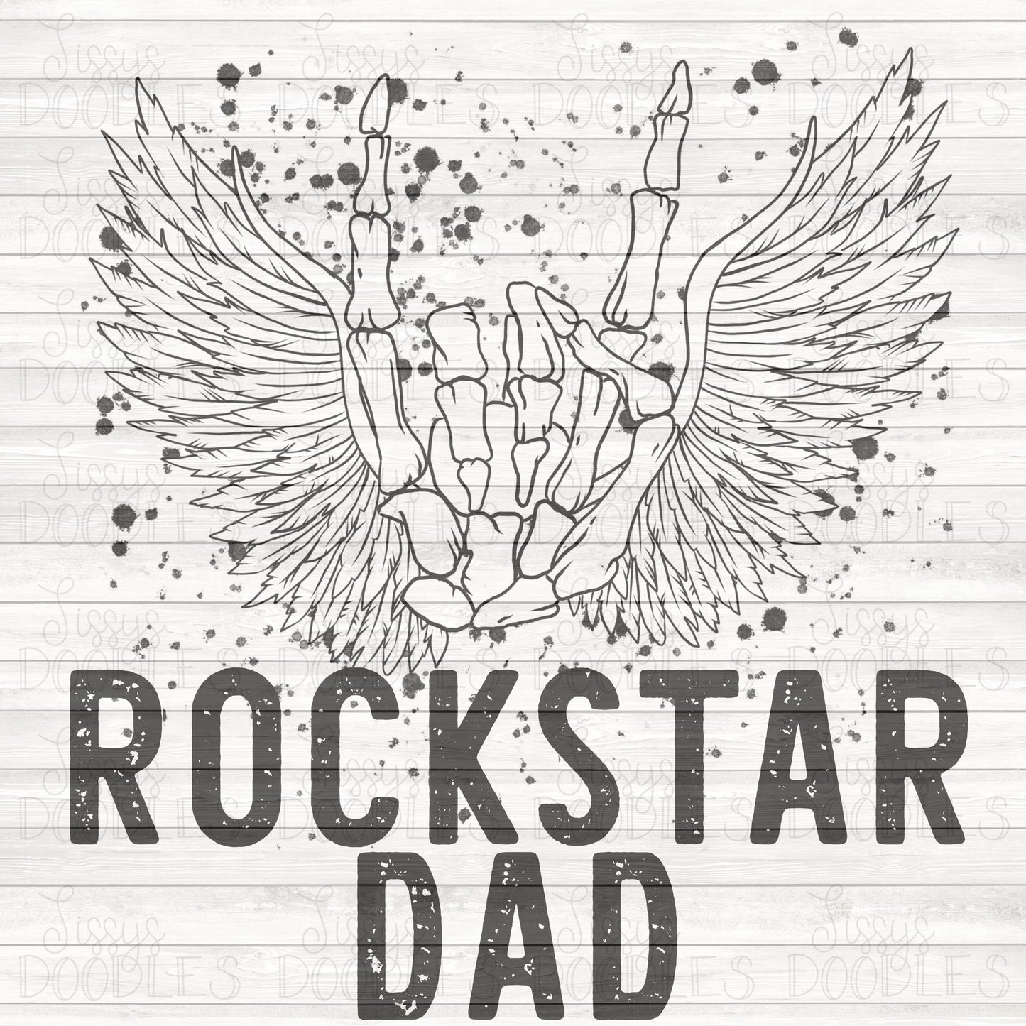 Rockstar dad PNG download