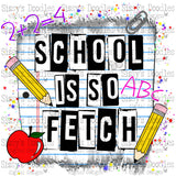 School is so fetch PNG Download